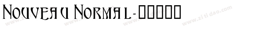 Nouveau Normal字体转换